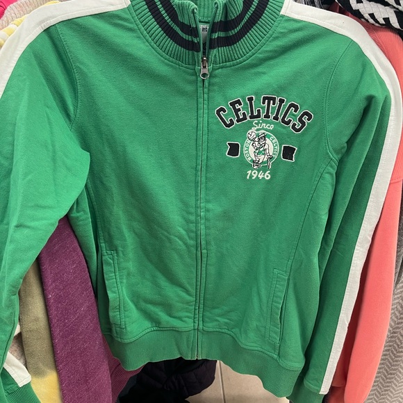 Green Celtics Zip-Up Hoodie athletic vintage - Picture 16 of 16